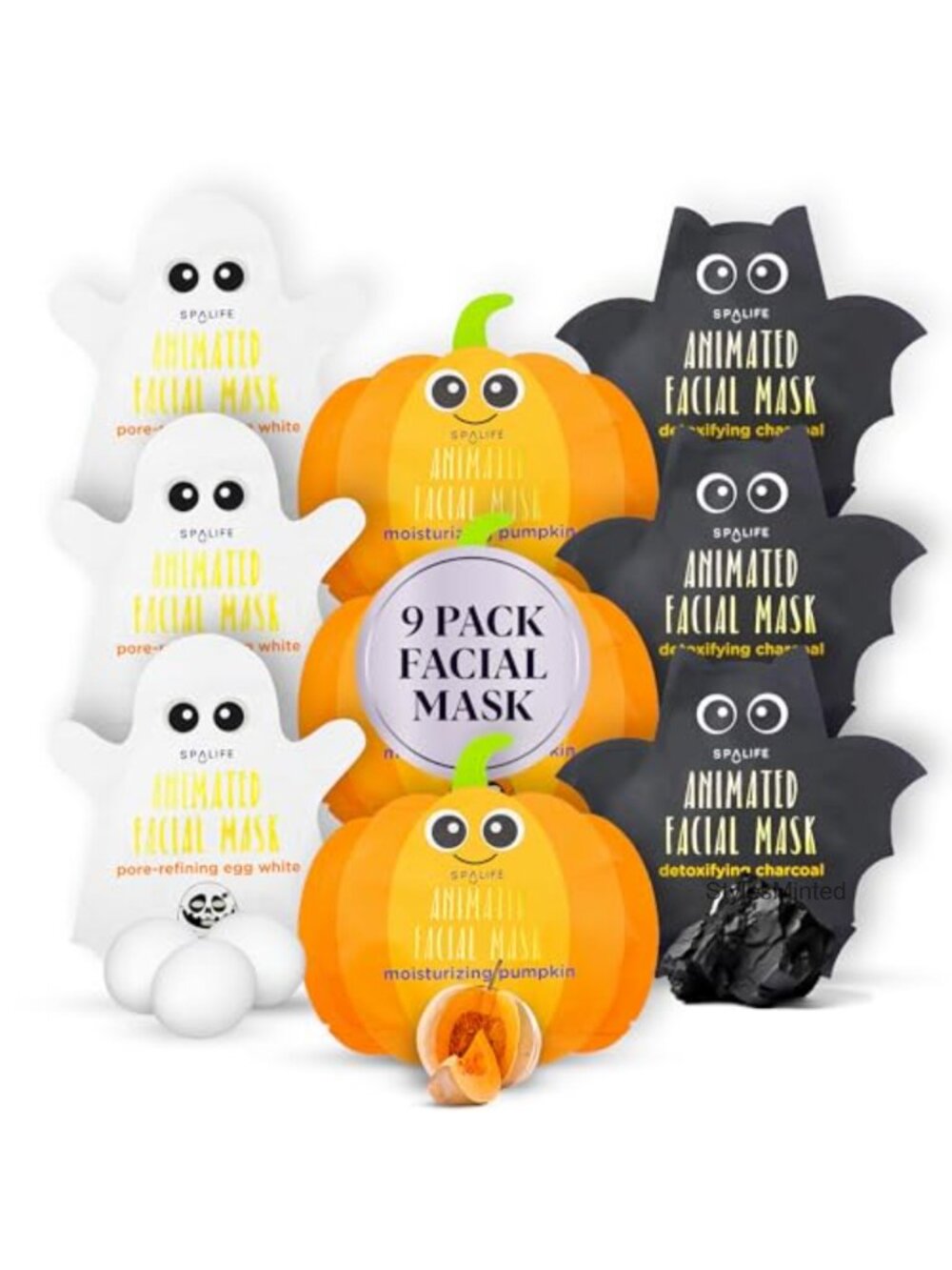 Halloween Character Sheet Face Mask Bundle Moisturizing Skincare Set